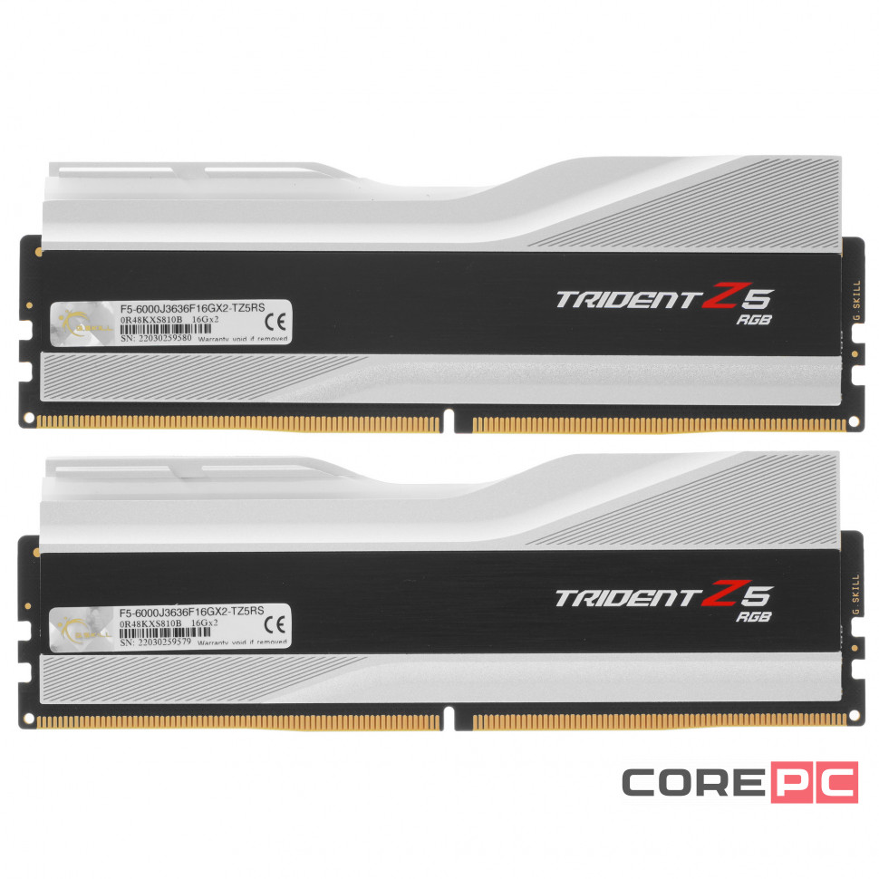 Оперативная память 32 Gb 6000 MHz G.Skill TRIDENT Z5 RGB (F5-6000J3636F16GX2-TZ5RS)