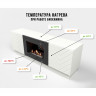 Тумба с биокамином Firelight BFP/P-1400V белая+набор керамических дров ель