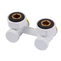 Узел нижнего подключения SCHLOSSER G 3/4 x 3/4 D-50 MM Standard 6007 угловой белый