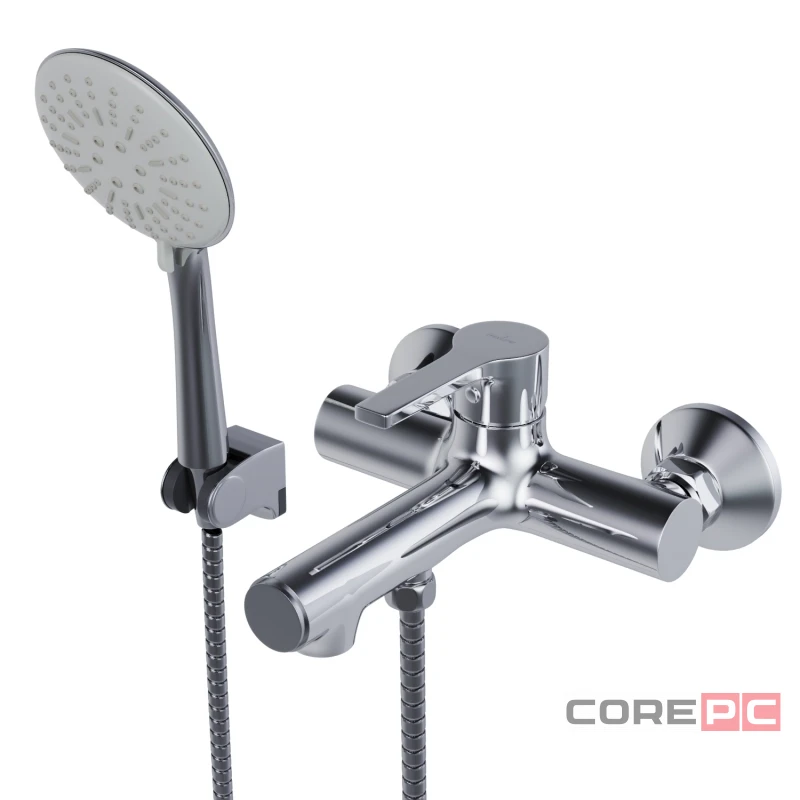 Смеситель для ванны MIXLINE МЛ22-01, рычажное управление, цвет хром