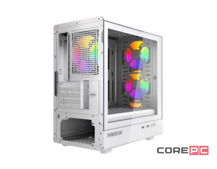 Компьютерный корпус Powercase Mistral Micro C4W ARGB White (CMMCW-A4)
