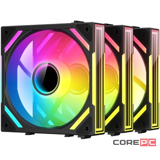 Комплект вентиляторов для корпуса XASTRA FS120B Reverse ARGB Black (FS120-3BA-SRX-GL)