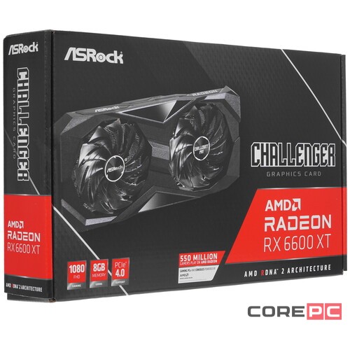 Видеокарта ASRock (RX6600XT CLD 8GO) Radeon RX 6600 XT 8GB Challenger D 8G OC