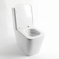 Унитаз моноблок WAVE 557061 безободковый, с сиденьем, микролифт, цвет белый