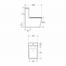 Унитаз моноблок WAVE 557061 безободковый, с сиденьем, микролифт, цвет белый