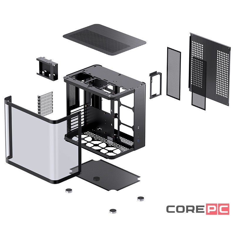 Компьютерный корпус JONSBO TG Black (TK-2 2.0)