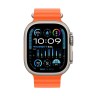 Apple Watch Ultra 2 49 mm Titanium Case Orange Ocean Band (One Size)