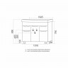 Тумба для ванной ЭТЬЕН-105 под раковину Элеганс-105 (Kirovit) (ПВХ)