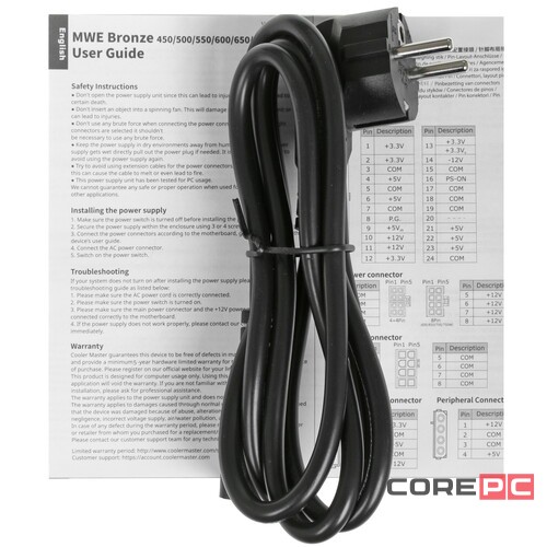 Блок питания Cooler Master 700W MWE Bronze 700 V2 MPE-7001-ACAAB-EU