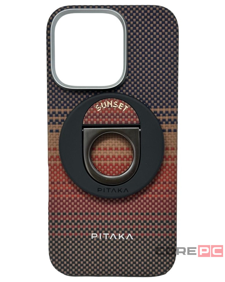 Накладка для i-Phone 16 Pro 6.3" Pitaka Tactile Woven Case&Grip 3 (Sunset)