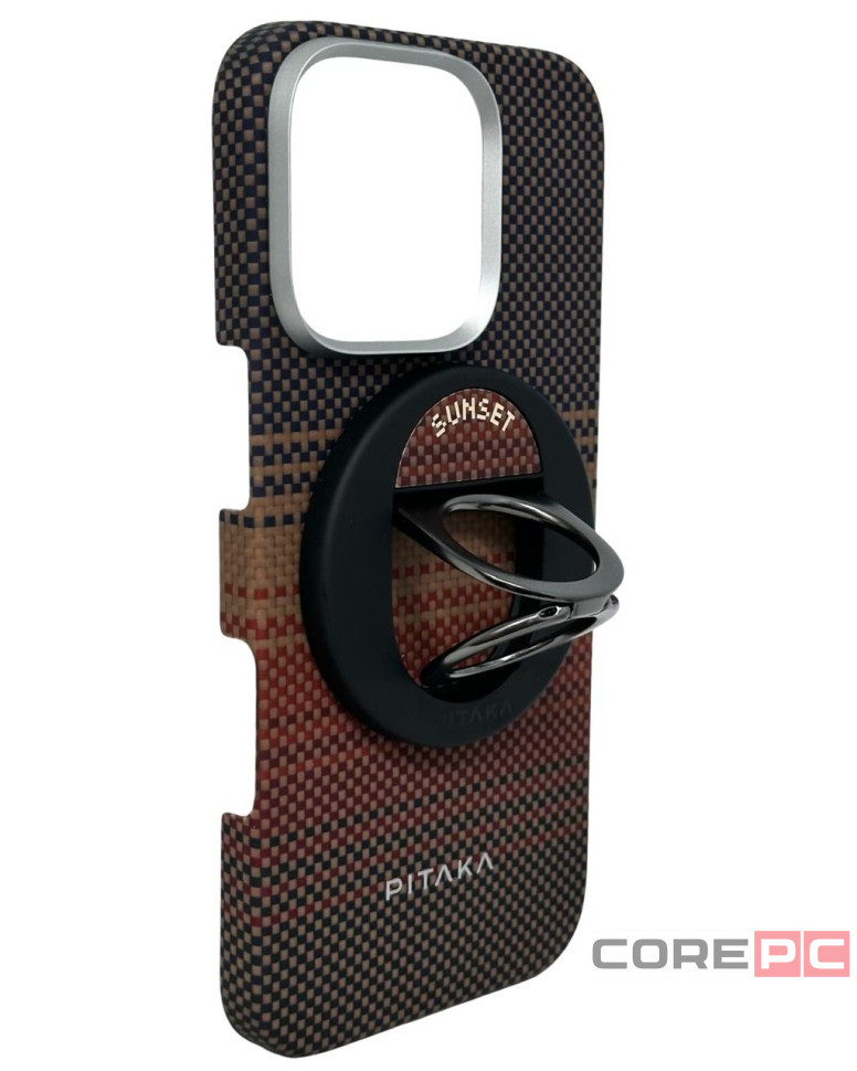 Накладка для i-Phone 16 Pro 6.3" Pitaka Tactile Woven Case&Grip 3 (Sunset)