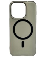 Накладка для i-Phone 15 Pro Keephone X-Crystal Magsnap черный прозрачный