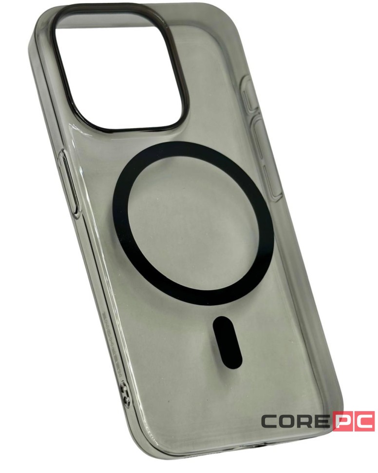 Накладка для i-Phone 15 Pro Keephone X-Crystal Magsnap черный прозрачный