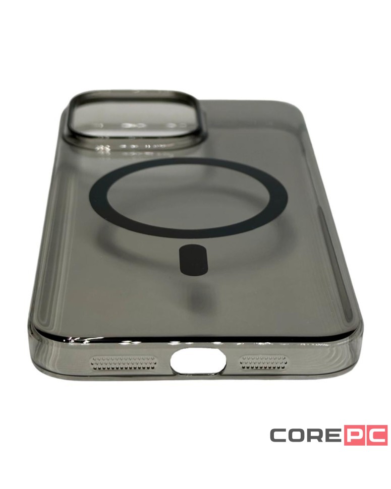 Накладка для i-Phone 15 Pro Keephone X-Crystal Magsnap черный прозрачный