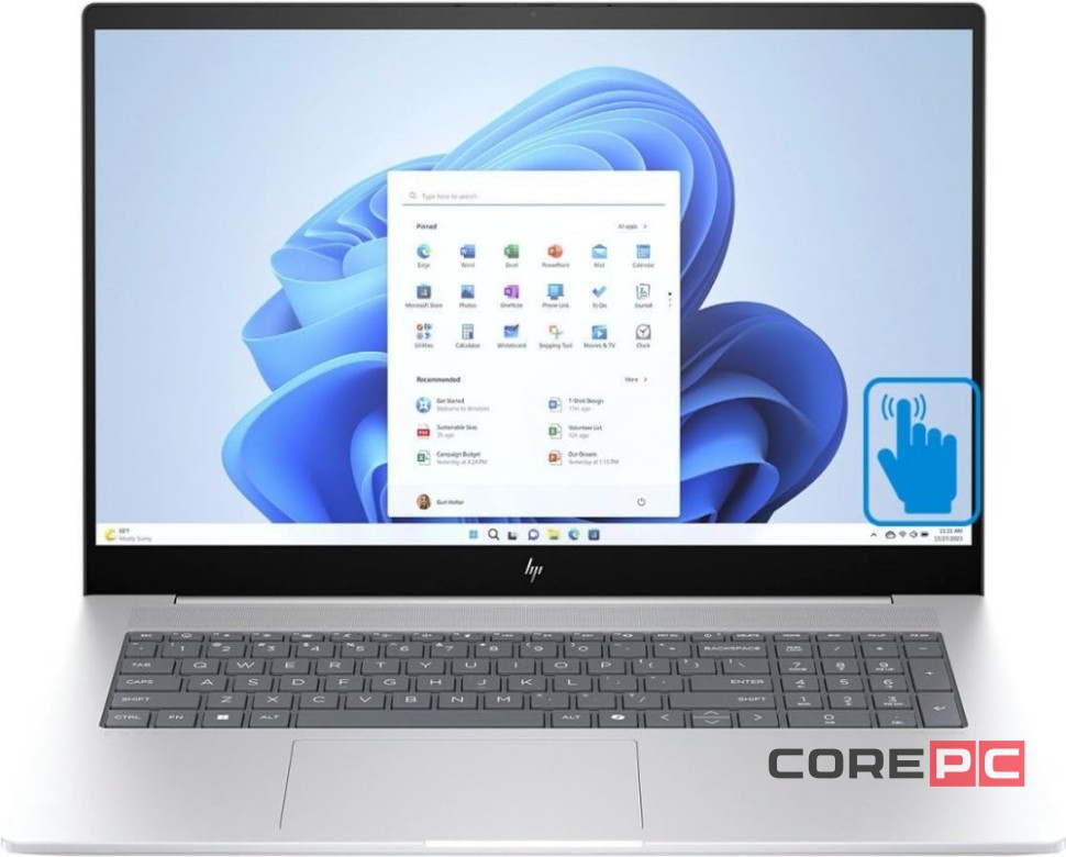 Ноутбук HP Envy 17 17-da0013dx (i7-155H/16GB/1024GB SSD/17.3"/1920x1080/Touch/Intel Arc/Windows 11 Home) Серый