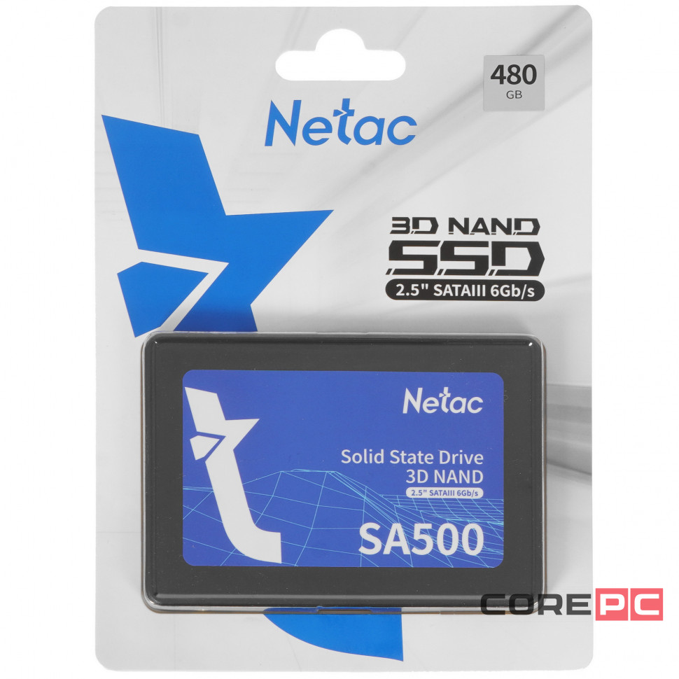 Твердотельный накопитель NETAC 480 Gb NT01SA500-480-S3X