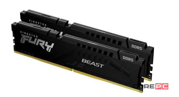 Оперативная память 16 Gb 5200 MHz Kingston FURY Beast Black (KF552C40BBK2-16)