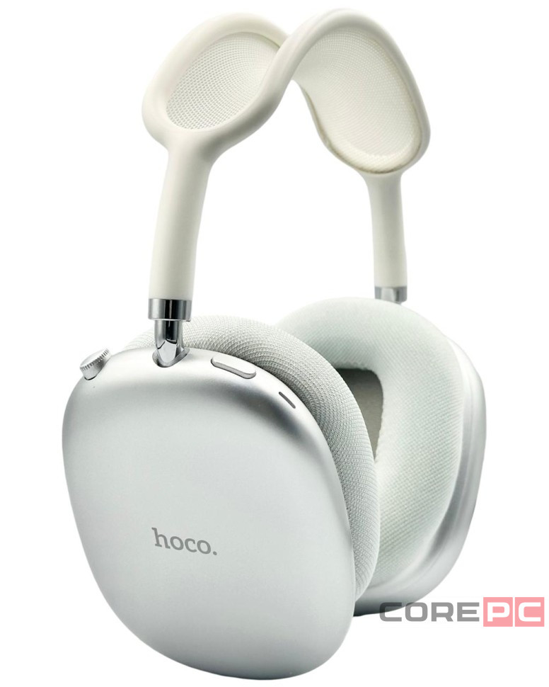 Стереонаушники Bluetooth полноразмерные Hoco W55 Plus ANC BT5.4/ANC/65ч серебристые
