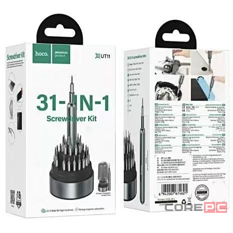 Отвертка Hoco UT11 31в1 серая