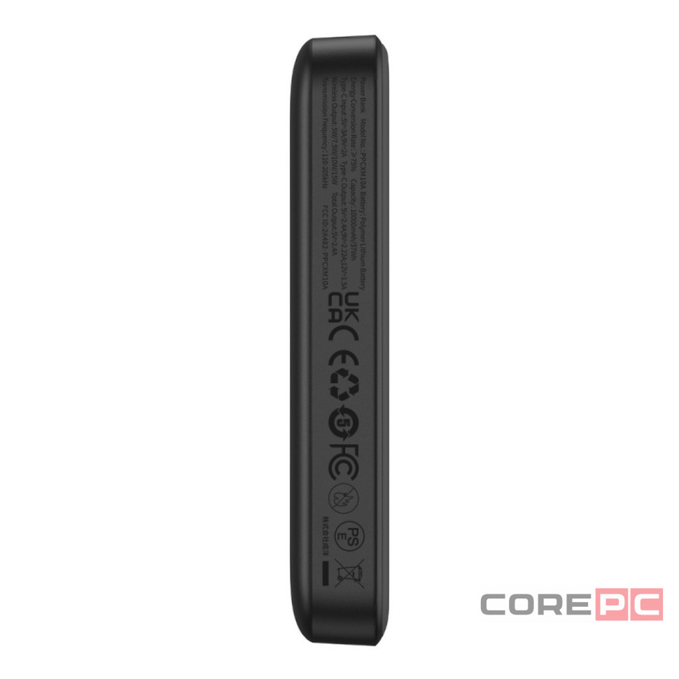Powerbank с беспроводной зарядкой Baseus Magnetic Mini Air Slim 10000mAh 20W (P10059001113-00) черны