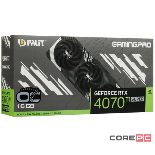 Видеокарта Palit (NED47TSH19T2-1043A) GeForce RTX 4070 Ti SUPER 16GB GAMINGPRO OC