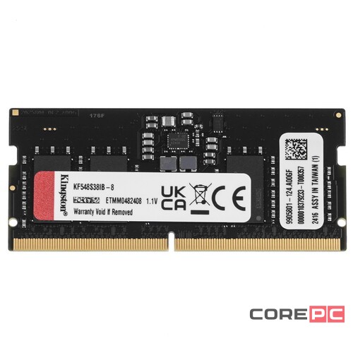 Оперативная память 8 Gb 4800 MHz Kingston FURY Impact Black (KF548S38IB-8)