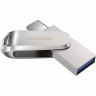 3.1 USB флеш накопитель SanDisk 64GB Ultra Dual Drive Type-c (SDDDC4-064G-G46) серебро