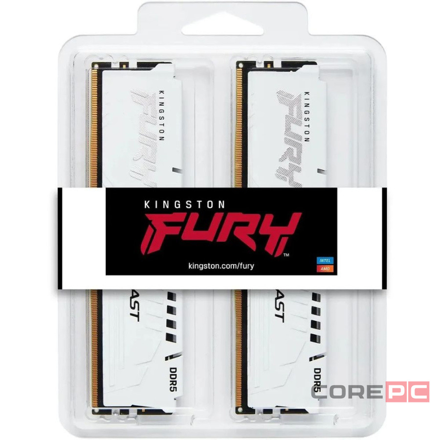 Оперативная память 32 Gb 6800 MHz Kingston FURY Beast White (KF568C34BWEK2-32)