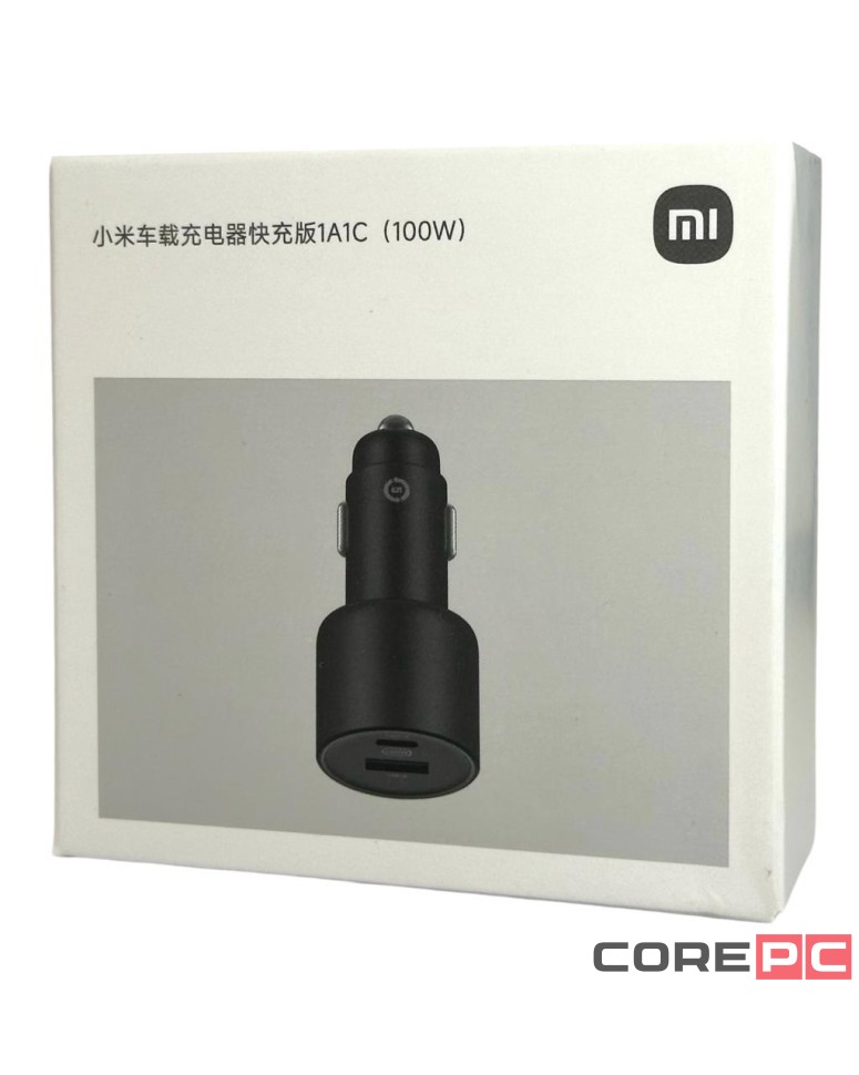 Автомобильное зар. устр. Xiaomi Xiaomi Mi Car Charger 100W 1USB/1USB-C BHR4460CN/CC07ZM черное