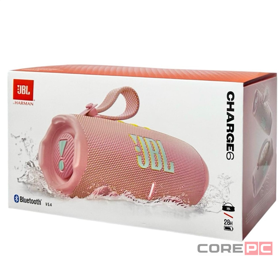 Bluetooth колонка JBL Charge 6 розовая