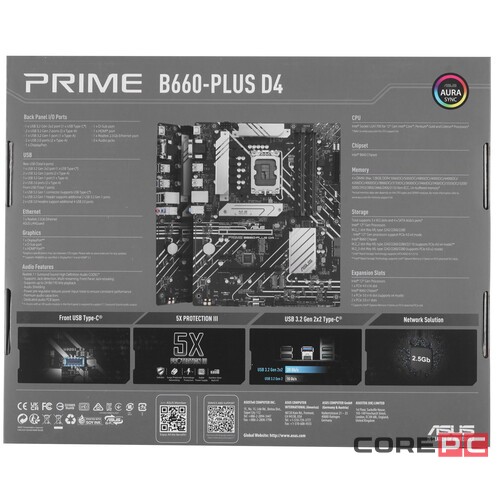 Материнская плата ASUS PRIME B660-PLUS D4 (90MB18X0-M1EAY0)