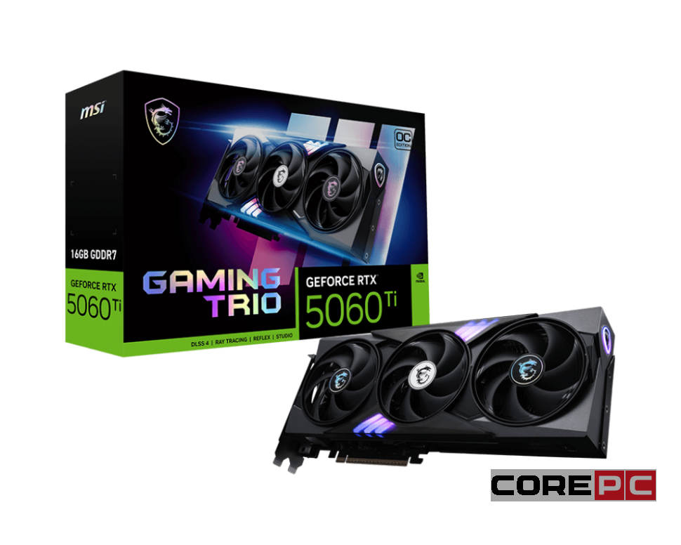 Видеокарта MSI (G506T-16GTC) GeForce RTX 5060 Ti 16G GAMING TRIO OC