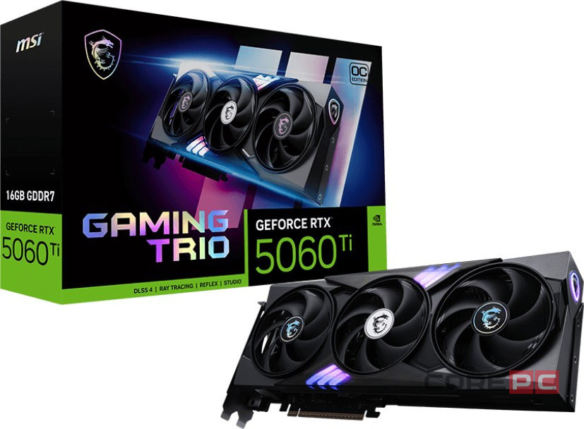 Видеокарта MSI (G506T-16GTC) GeForce RTX 5060 Ti 16G GAMING TRIO OC