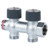 Коллектор распределительный REHAU с плавной регулировкой G 3/4 2 отвода G 3/4