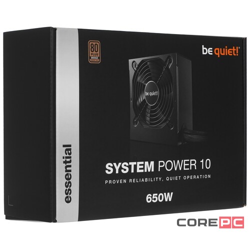 Блок питания Be Quiet! 650W SYSTEM POWER 10 BN328