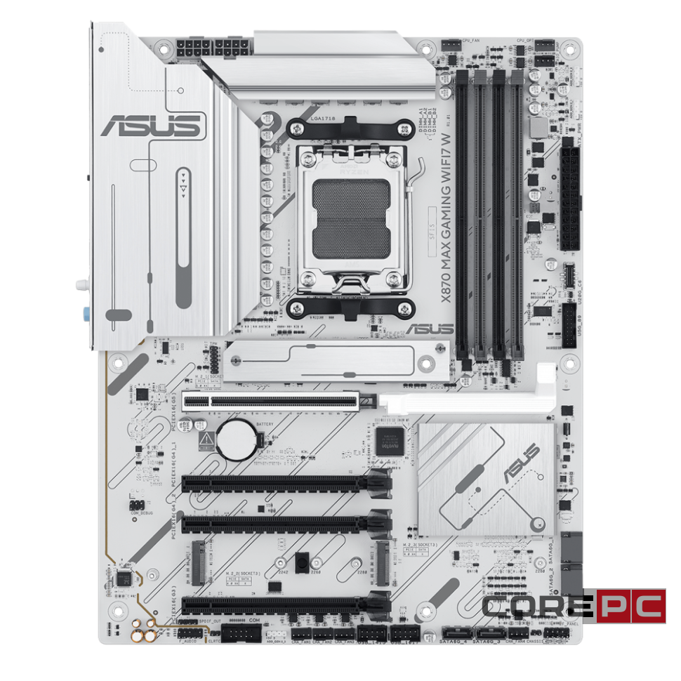 Материнская плата ASUS X870 MAX GAMING WIFI7 White (90MB1LZ0-M0EAY0)