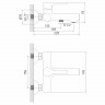 Смеситель для ванны MIXLINE МЛ23-01/ML23-01, рычажное управление, цвет черный/бронза