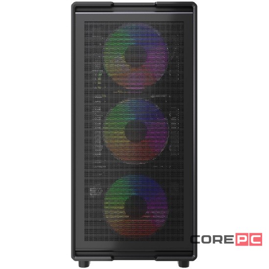 Компьютерный корпус Powercase Mistral A4B FRGB Fans Black (CMAB-L4)
