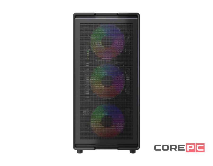 Компьютерный корпус Powercase Mistral A4B FRGB Fans Black (CMAB-L4)