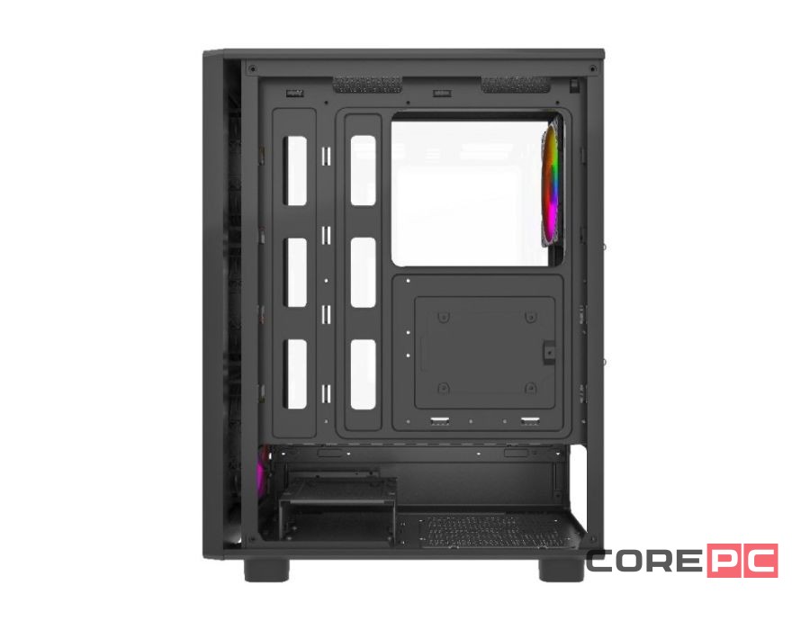 Компьютерный корпус Powercase Mistral A4B FRGB Fans Black (CMAB-L4)