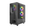 Компьютерный корпус Powercase Mistral A4B FRGB Fans Black (CMAB-L4)