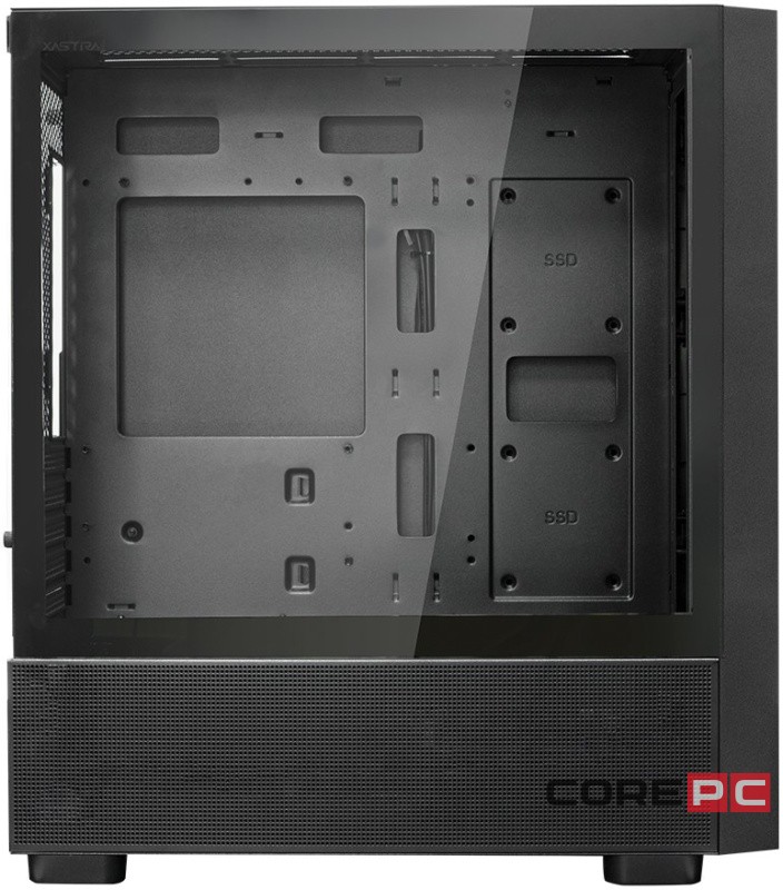 Компьютерный корпус XASTRA A411M 4ARGB-FG TG Black (A411M-4FG12A)