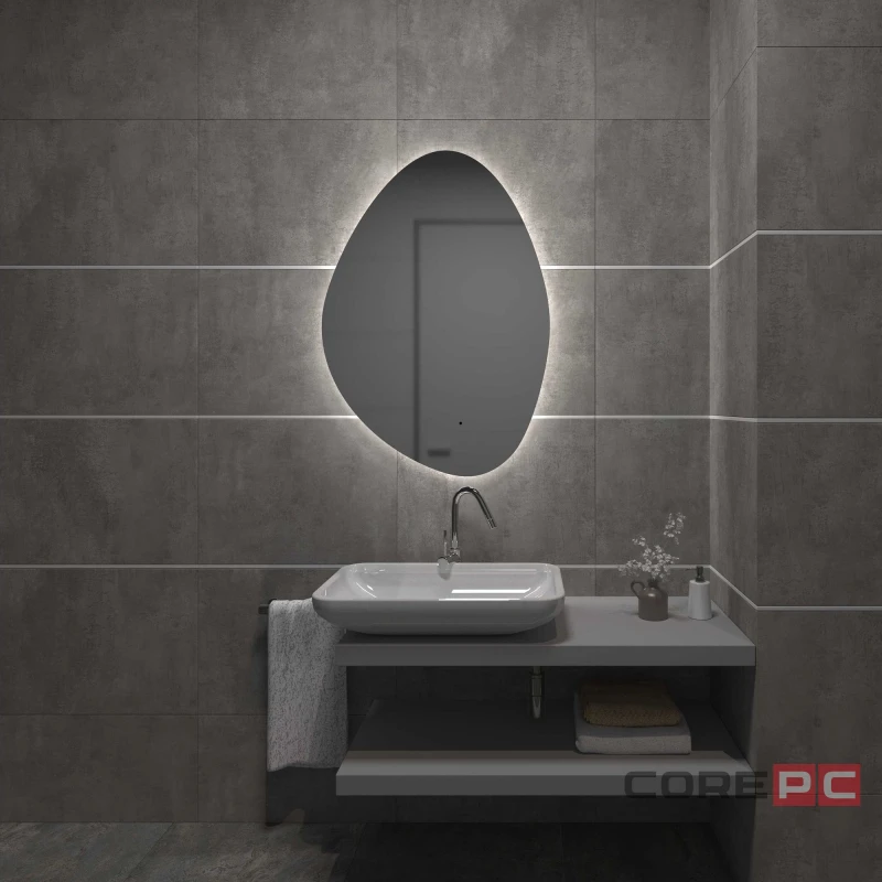 Зеркало MIXLINE Грейс-ТХ 700х1000 (ШВ) бесконтактный сенсор,светодиод. подсветка,универсал