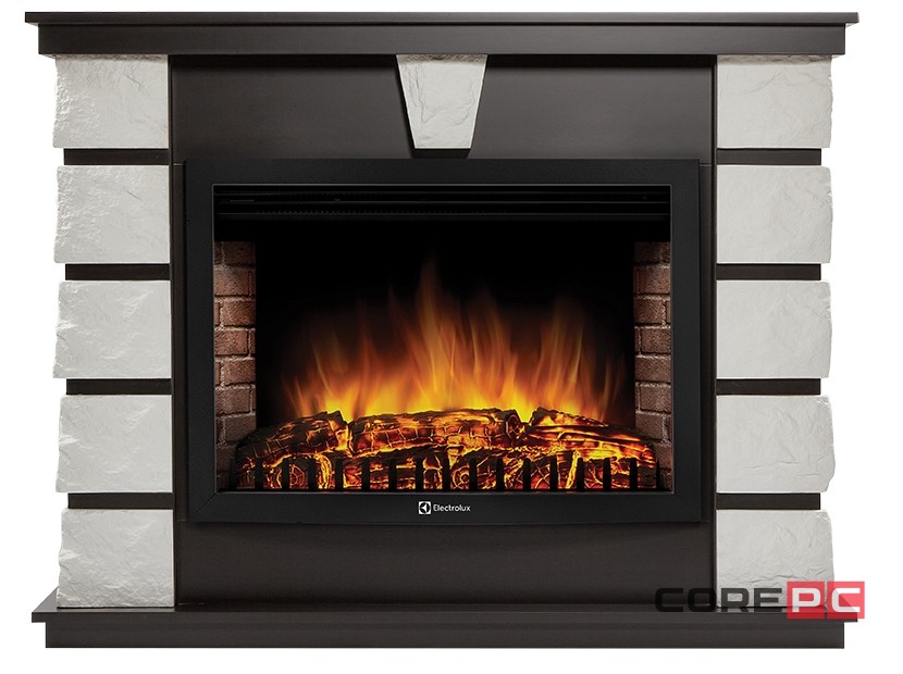 Портал Firelight Excalibur 30 камень белый, шпон венге