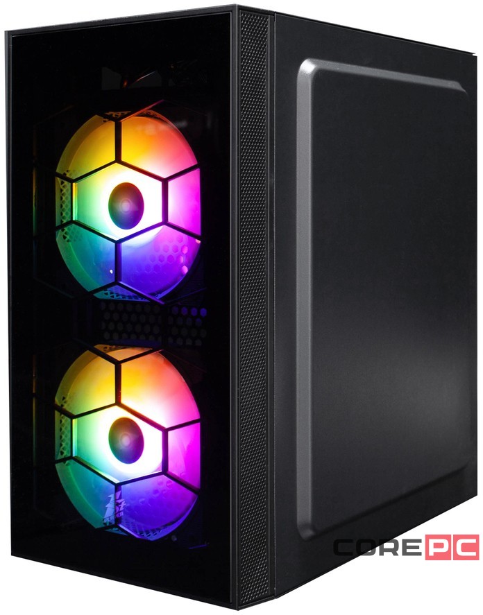 Компьютерный корпус 1STPLAYER FIREBASE X1 LED Black (X1-BK-3F1)