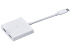 Адаптер Xiaomi Type-C на USB/HDMI XMZJQCH2TM белый