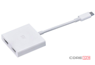 Адаптер Xiaomi Type-C на USB/HDMI XMZJQCH2TM белый
