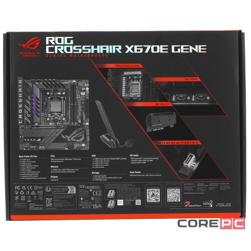 Материнская плата ASUS ROG CROSSHAIR X670E GENE WIFI 90MB1B80-M0EAY0