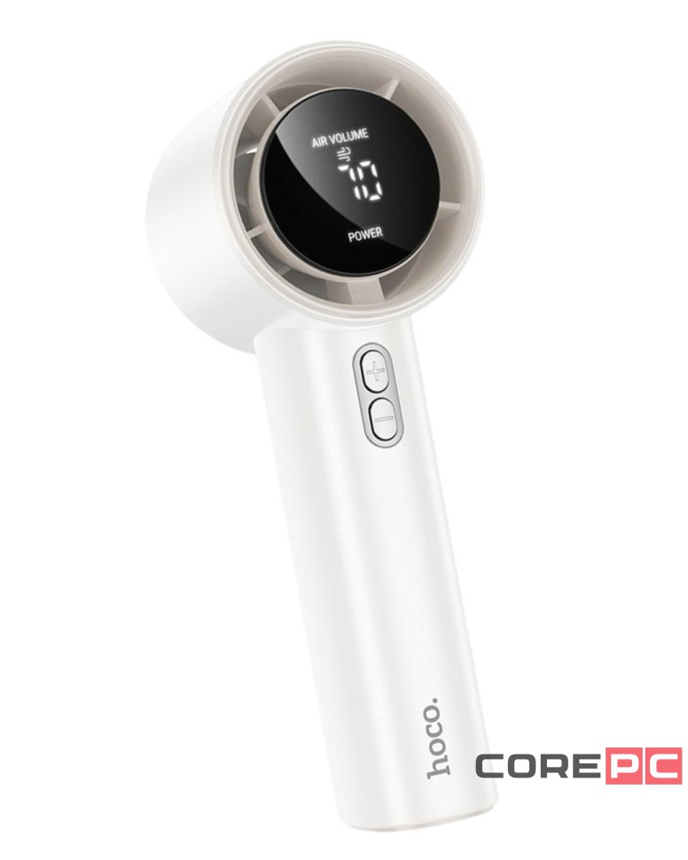 Портативный ручной мини-вентилятор Hoco HX64 белый