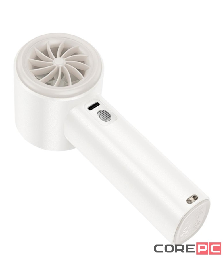 Портативный ручной мини-вентилятор Hoco HX64 белый